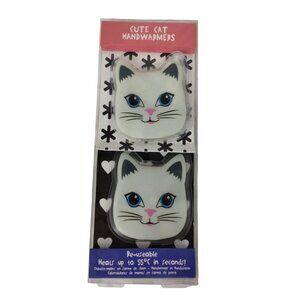Cute Cat Handwarmers 2 Pack Reuseable Kitten Feline Pocket Paladone New